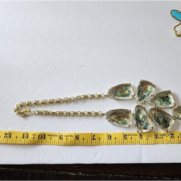 Kendra scott Suspended Abalone and Gold Harlow Necklace - Picture 10 of 10